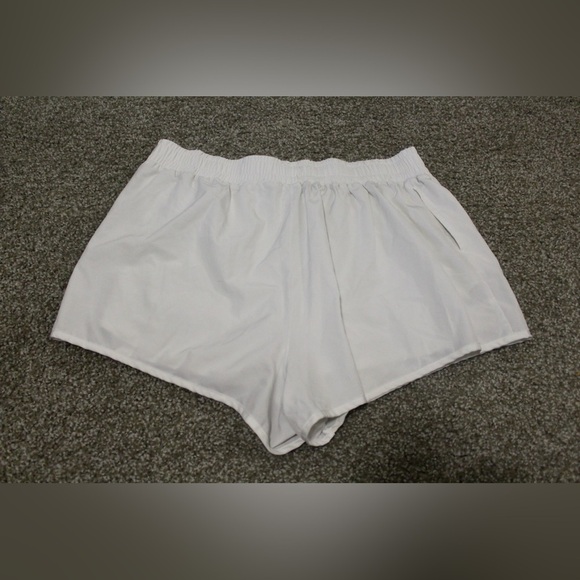 EUC 1X Ultra Flirt White Elastic Running Shorts - Picture 5 of 7